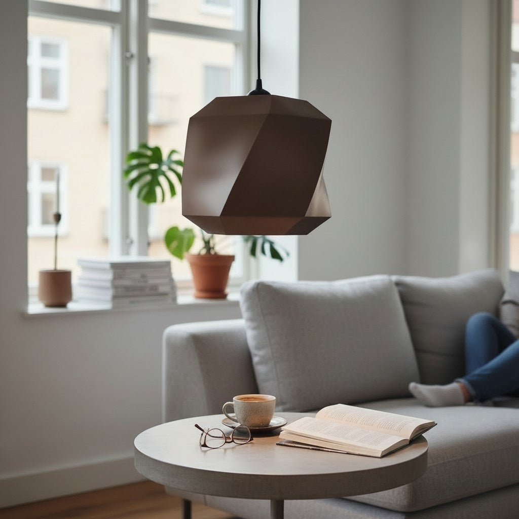 Abat-jour polygonal pour suspension - vue 3