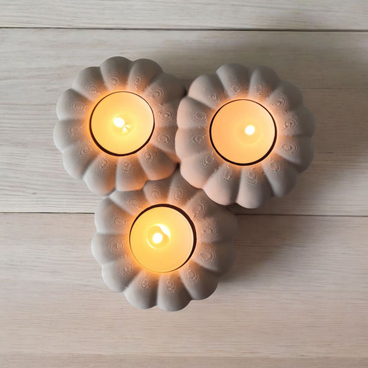 Porte-bougie chauffe-plat en forme de citrouille – Décoration d’automne cosy