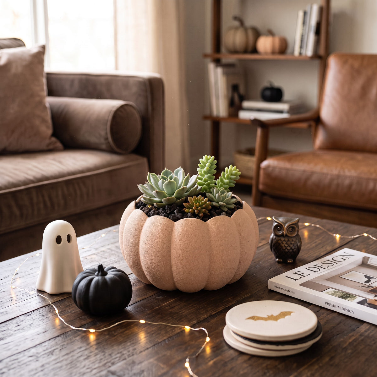 Adorable jardinière « Citrouille » d'automne - vue 2