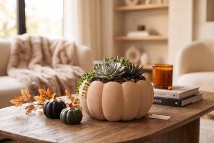 Adorable jardinière « Citrouille » d'automne - vue 1