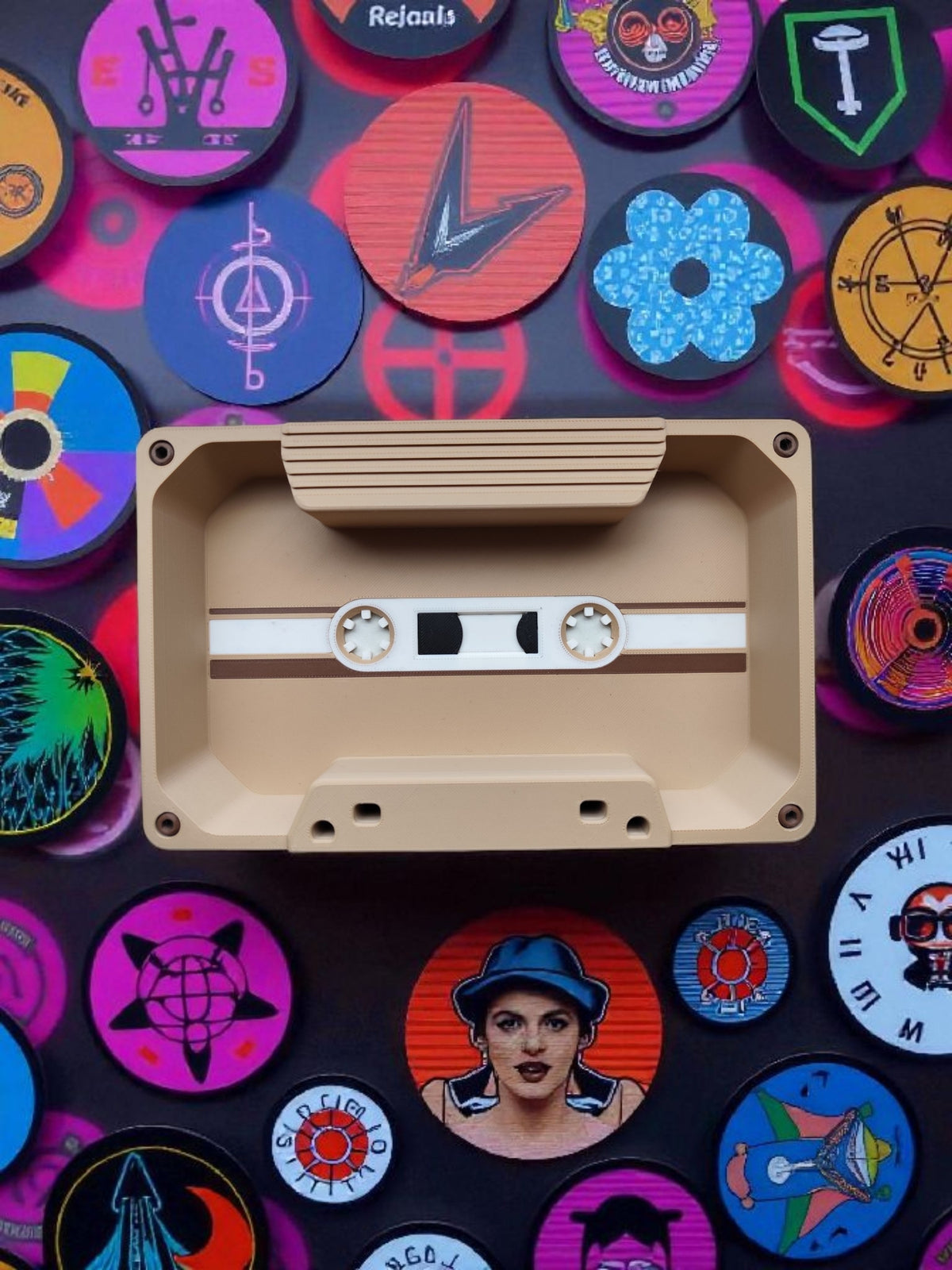 Plateau rétro « Cassette Audio » - vue 1