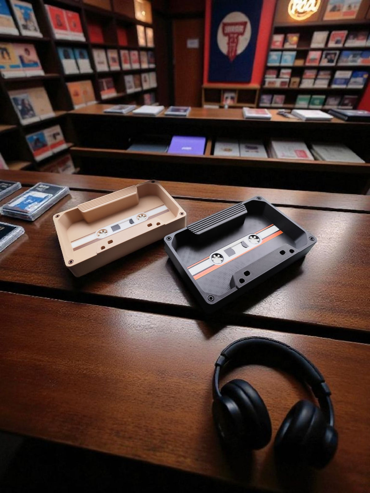 Plateau rétro « Cassette Audio » - vue 2