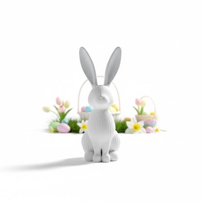Lapin de Pâques côtelé moderne - vue 3