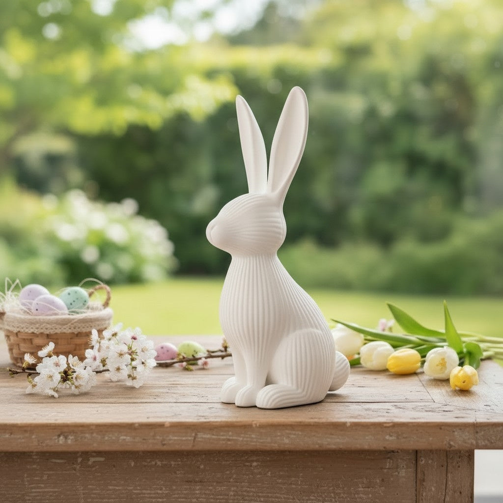 Lapin de Pâques côtelé moderne - vue 2