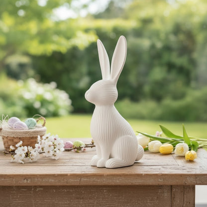 Lapin de Pâques côtelé moderne - vue 2