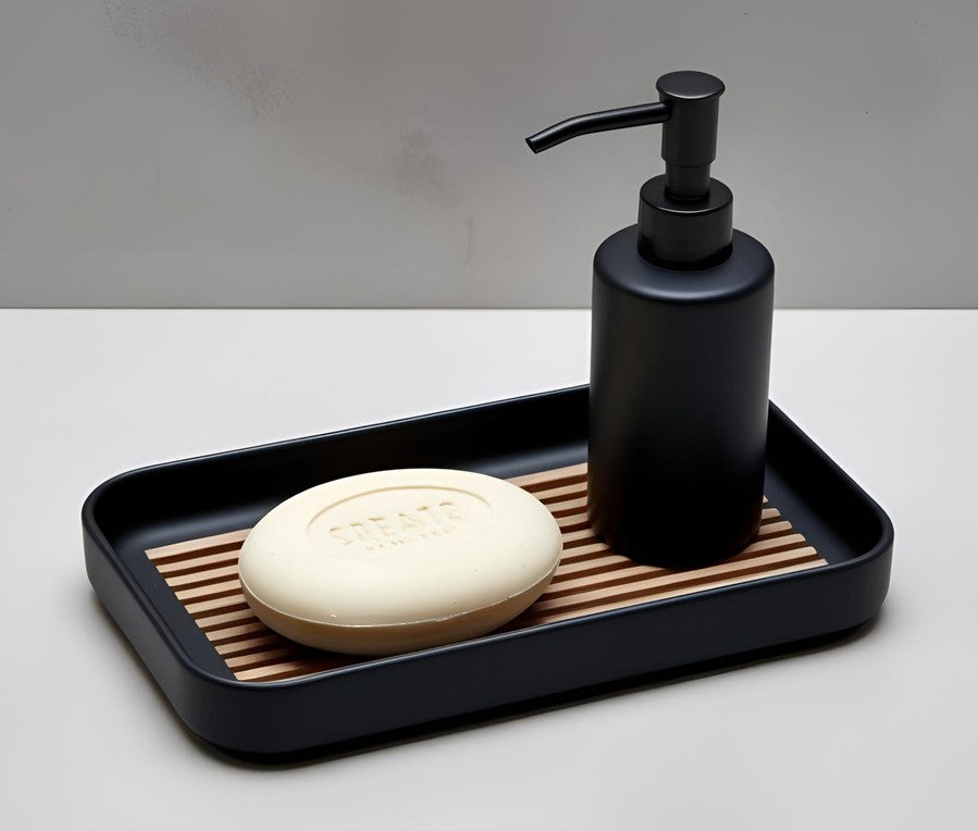 Porte-savon avec grille anti-écoulement - vue 1