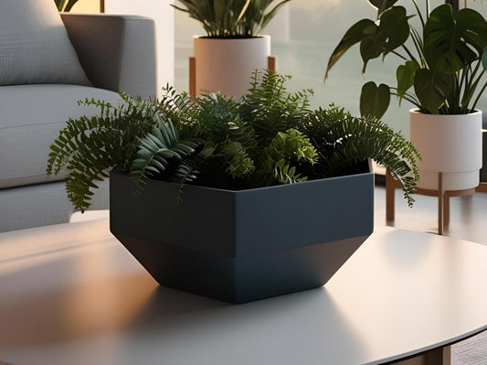 Jardinière hexagonale moderne - vue 1