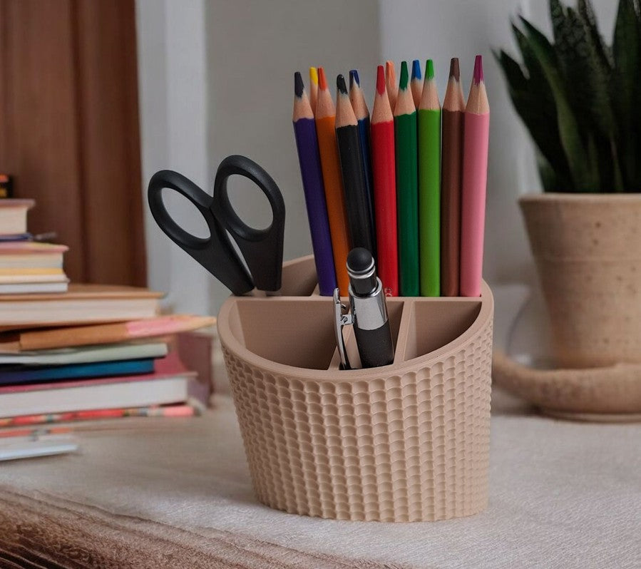 Pot à crayons incliné texturé « GravityDock » - vue 1