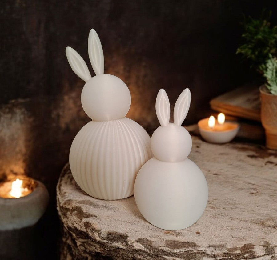 Set de lapins de Pâques côtelés - vue 1