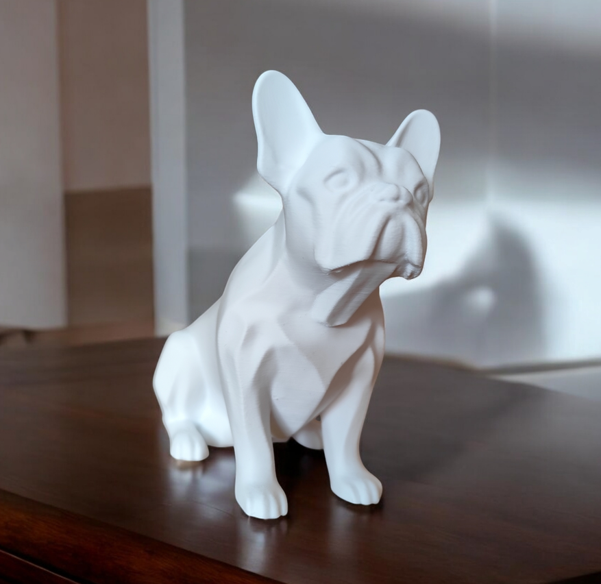 Sculpture « Frenchie assis » - vue 1