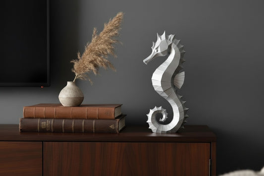 Sculpture élégante « Hippocampe » - vue 1