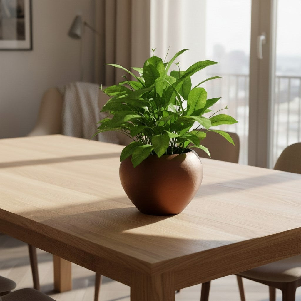 Pot de fleurs auto-irrigant « effet martelé » - vue 2