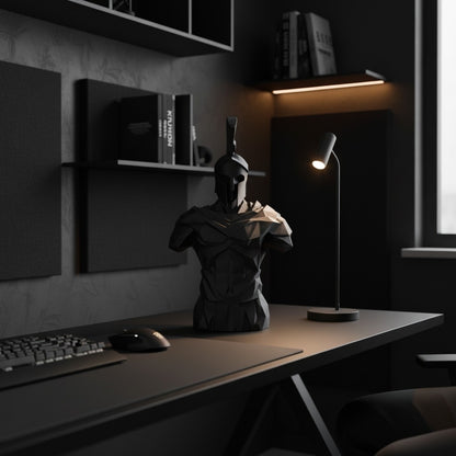 Sculpture « Buste de Guerrier Spartiate Low Poly » - vue 2