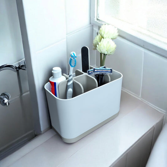 Organisateur de salle de bain multi-compartiments – Rangement design