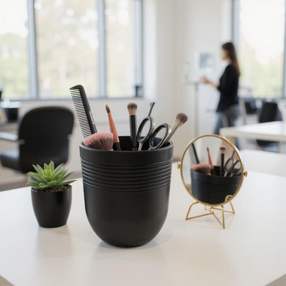 Pot de rangement arrondi – Élégance et sobriété