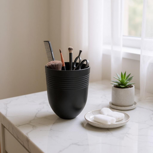 Pot de rangement arrondi – Élégance et sobriété