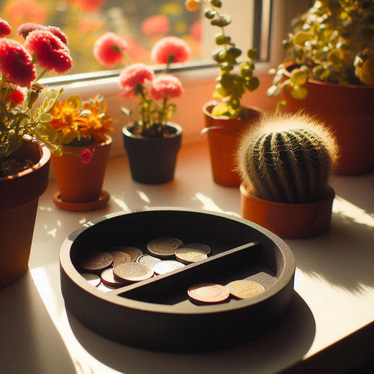 Plateau rond compartimenté – Vide-poche design et pratique