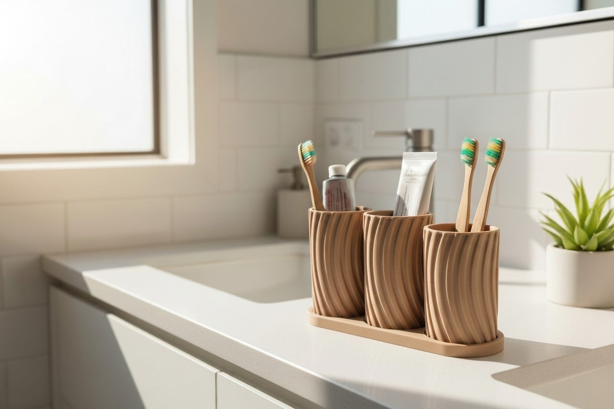 Set porte brosses à dents « Petite Famille » - vue 1
