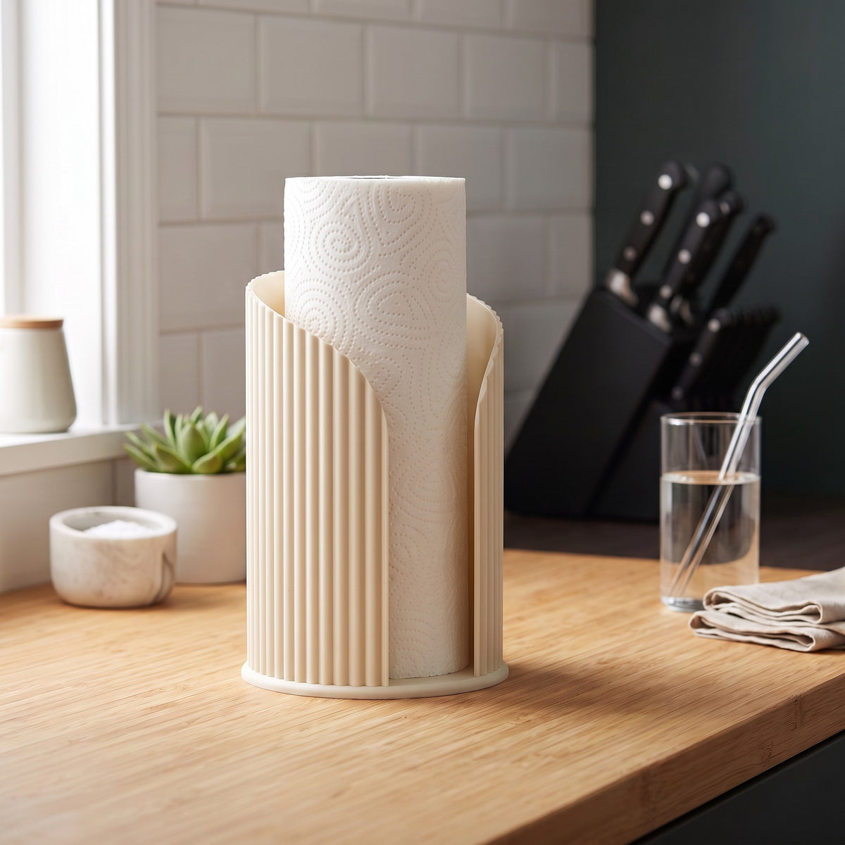 Porte-essuie-tout côtelé « Inca » - vue 3