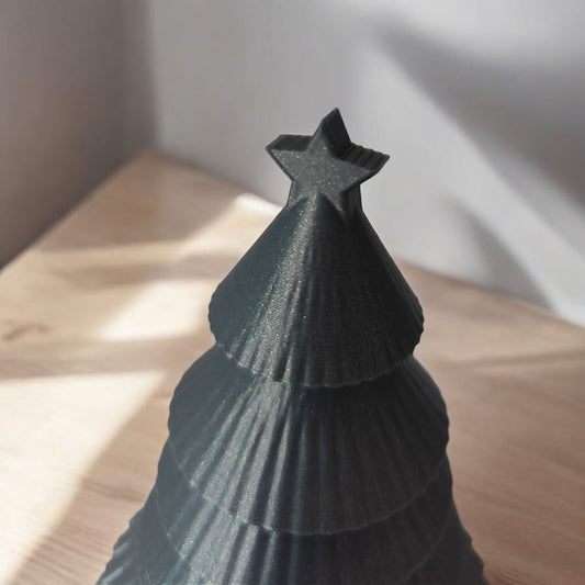 Arbre de Noël moderne -  Décoration Plissée Élégante