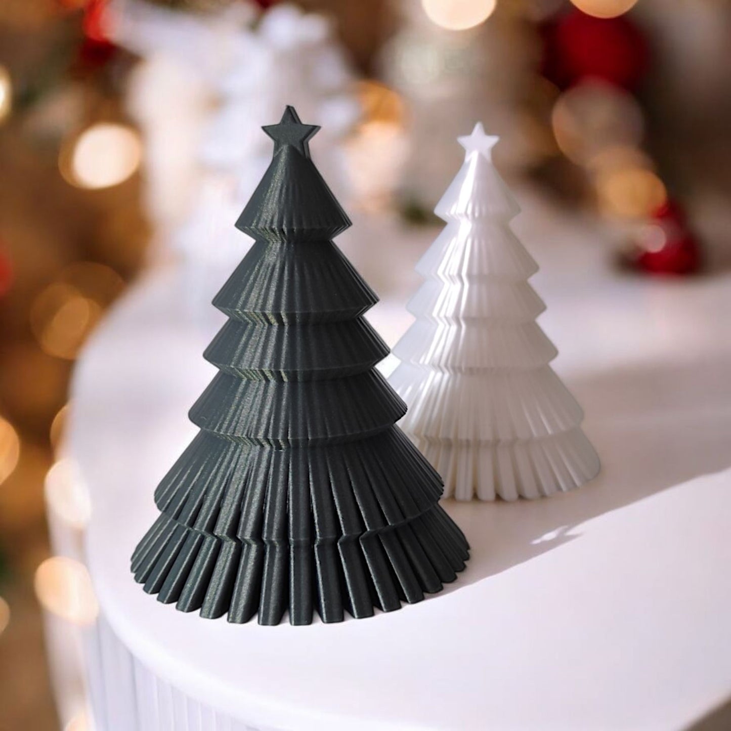 Arbre de Noël moderne -  Décoration Plissée Élégante