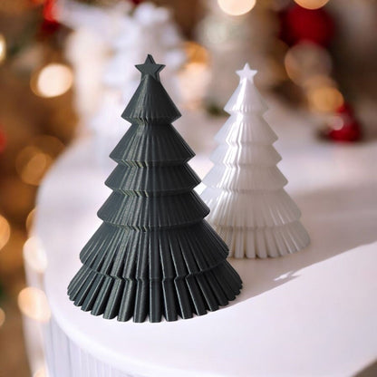 Arbre de Noël moderne -  Décoration Plissée Élégante