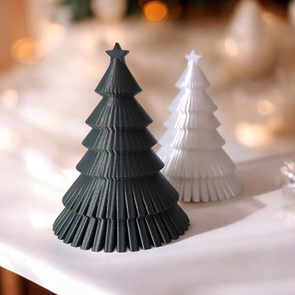 Arbre de Noël moderne -  Décoration Plissée Élégante
