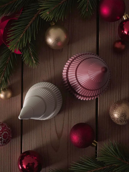 Duo de sapins de Noël côtelés minimalistes - vue 4