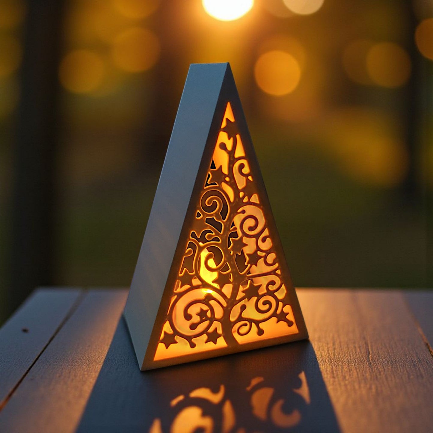 Décoration lumineuse arbre de Noël – Ambiance chaleureuse & ajourée