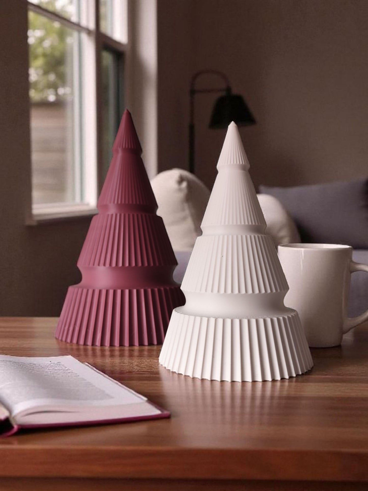 Sapin décoratif moderne – Ensemble de décorations de Noël