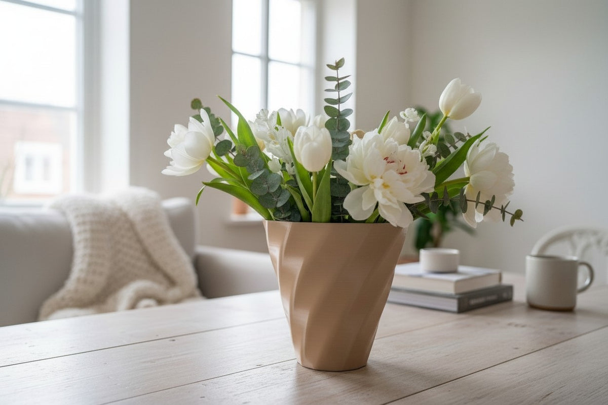 Vase torsadé — un de trois - vue 1