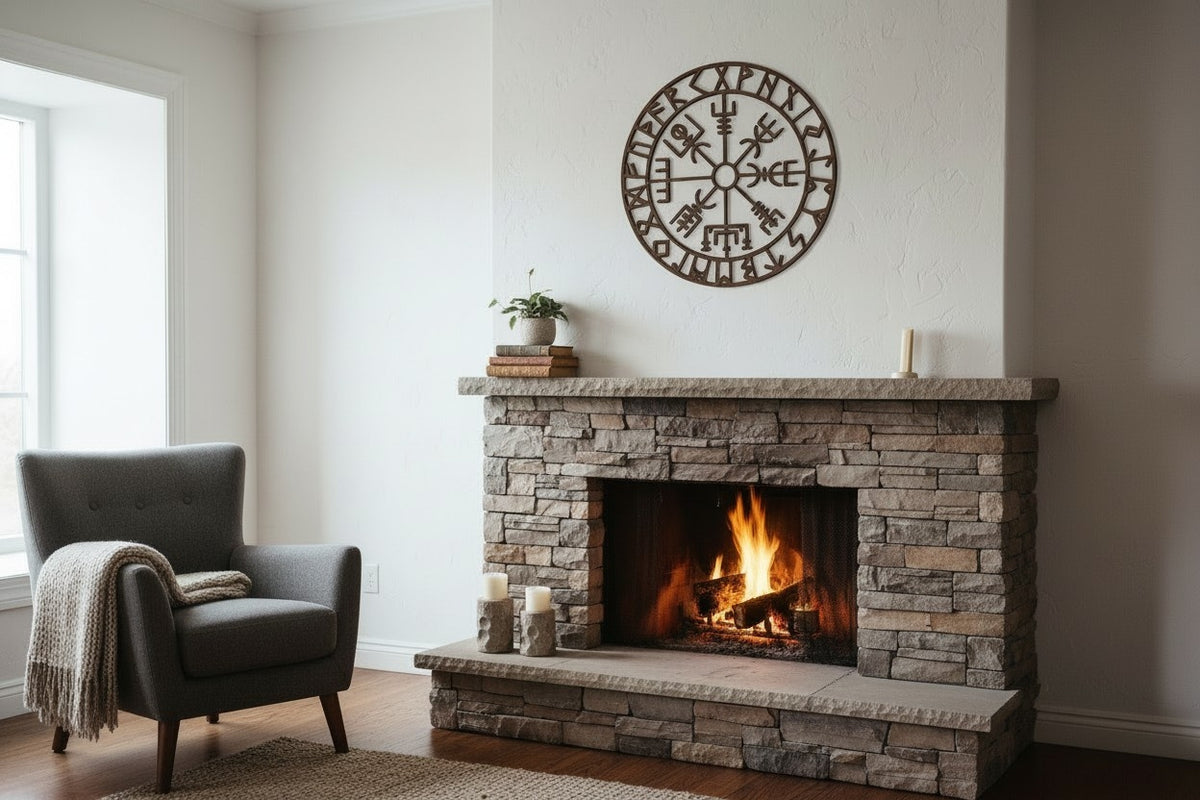 Décoration murale « Vegvisir » — Boussole Viking - vue 1