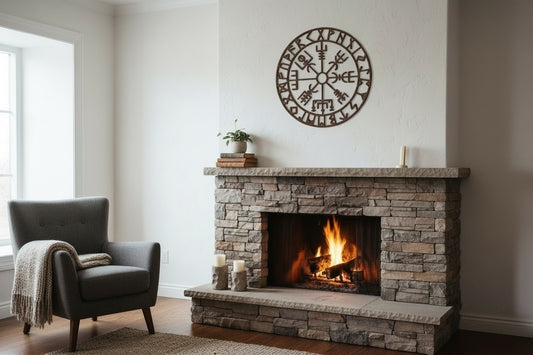 Décoration murale « Vegvisir » — Boussole Viking - vue 1