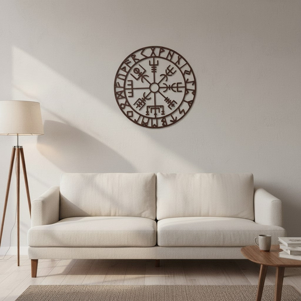 Décoration murale « Vegvisir » — Boussole Viking - vue 2