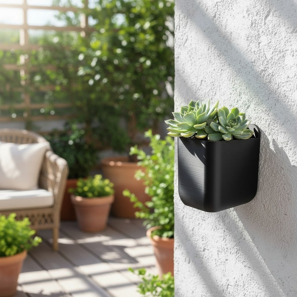 Jardinière murale rectangulaire minimaliste - vue 2