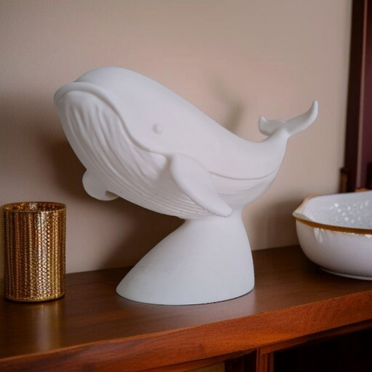 Sculpture « Baleine sur socle » - vue 1