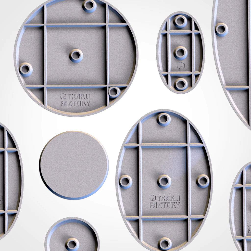 Bases/Socles vierges ronds/ovales