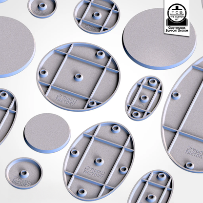 Bases/Socles vierges ronds/ovales