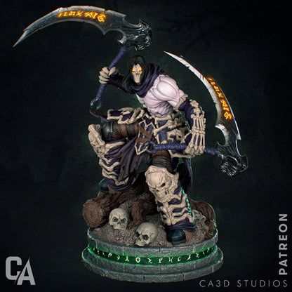 Statue Death – figurine 3D du Cavalier de Darksiders
