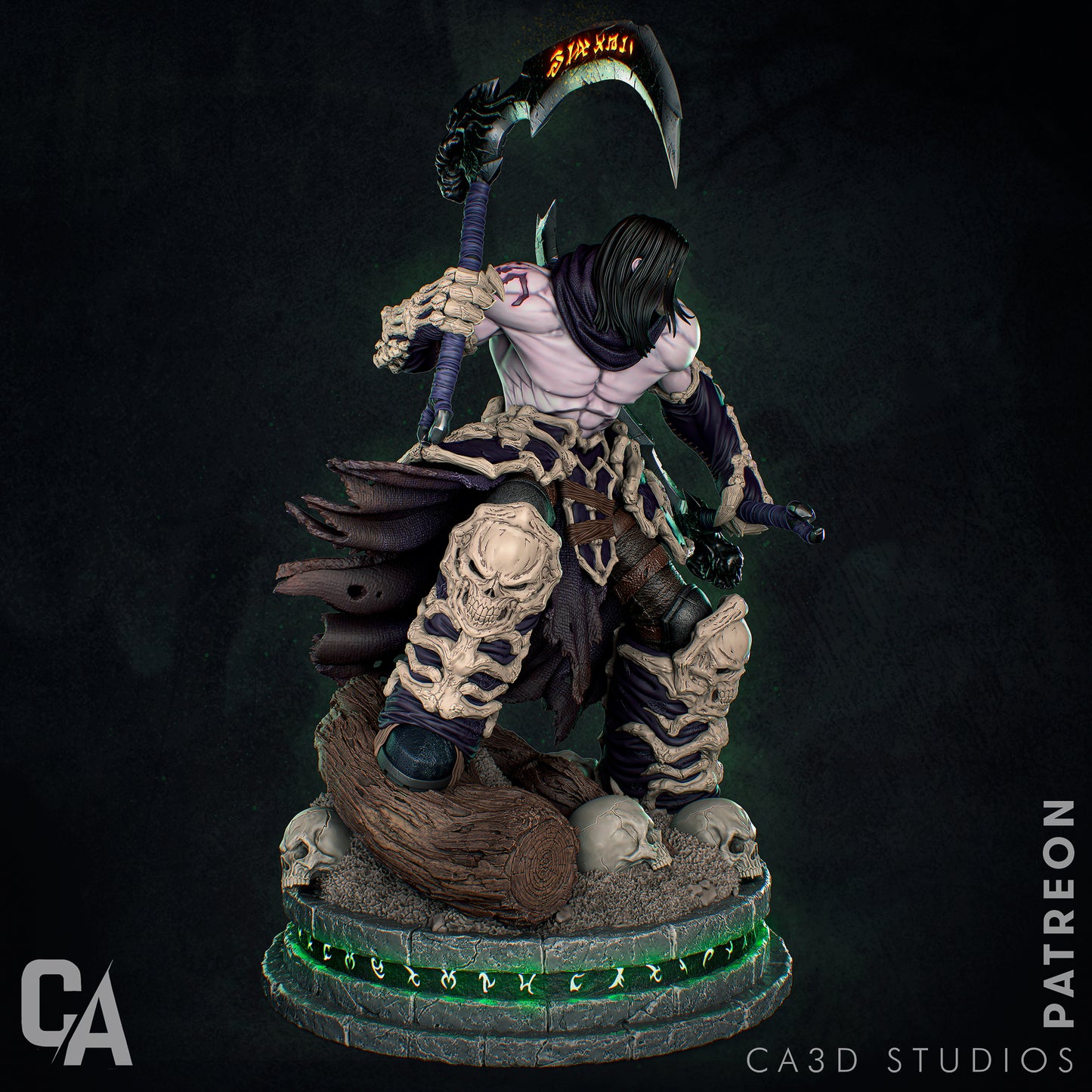 Statue Death – figurine 3D du Cavalier de Darksiders
