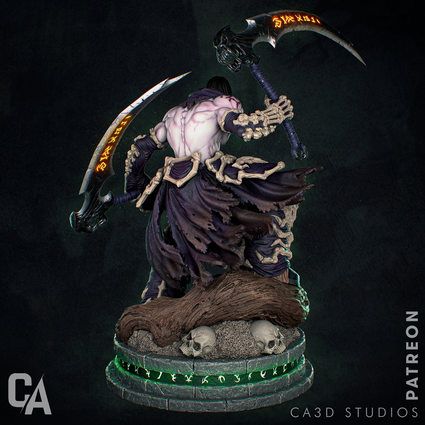 Statue Death – figurine 3D du Cavalier de Darksiders