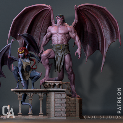 Demona et Goliath - Gargoyles