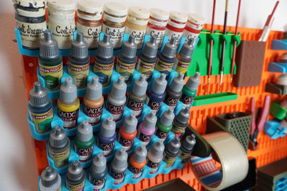 Support pour pots de peinture – Compatible IKEA Skådis (4 ou 6 pots)