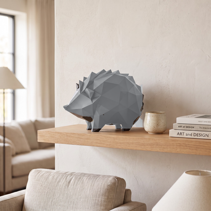 Hérisson low poly – Sculpture géométrique en impression 3D