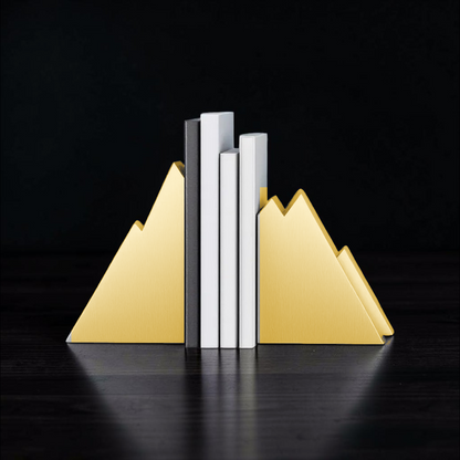 Serre-livres montagnes – Duo minimaliste en impression 3D
