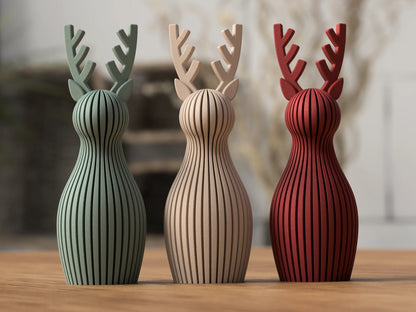 Buste de renne stylisé – Décoration de Noël scandinave
