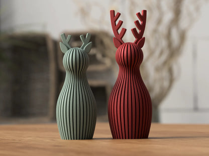 Buste de renne stylisé – Décoration de Noël scandinave