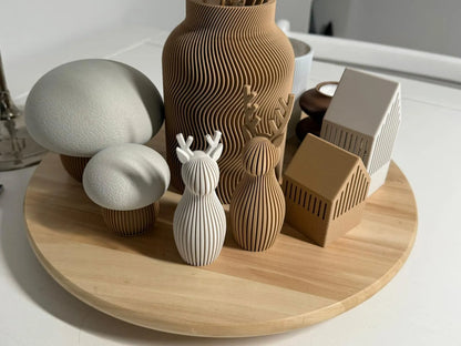 Buste de renne stylisé – Décoration de Noël scandinave