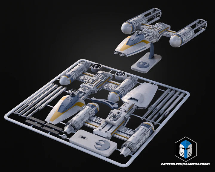 Y-Wing à monter – Maquette Star Wars en kit